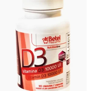 Betel Natural Vitamina D3 10,000 IU 90 capsules - The Sunshine Vitamin / Betel Natural Vitamina D3 10.000 UI - La vitamina Sunshine 90 cápsulas