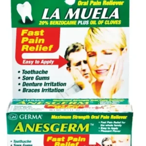 Germa La Muela Anesgerm Maximum Strength Mouth Analgesic 0.5 oz / Germa Anesgerm La Muela (rapido alivio al dolor de muela) - 0.5oz