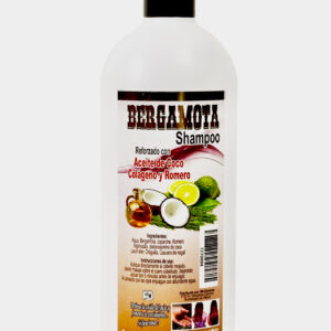 Bergamota Shampoo With Coconut /  Bergamota Shampoo Reforzado Acite Coco Colágeno Y Romero    32 OZ