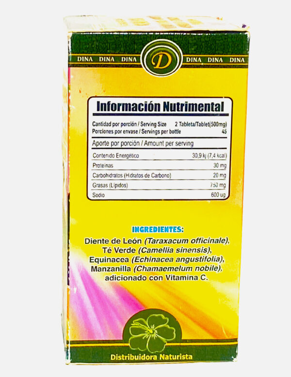 Compuesto Herbal -herbal compound (Dandelion, green tea, echinacea, chamomile and vitamin c) - Image 6