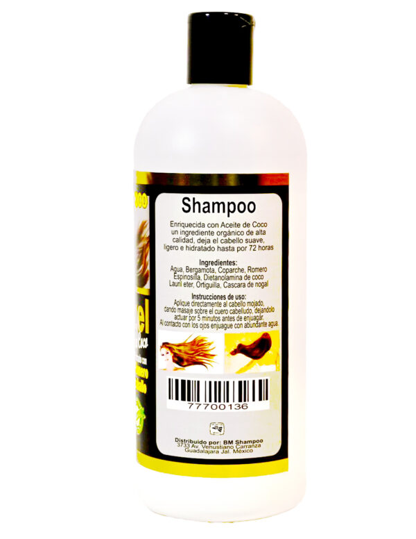 Rapunzel Shampoo With Coconut Oil Reinforced With Rosemary Oil And Horsetail 32oz / Shampoo Rapunzel Con Aceite De Coco Reforzado Con Aceite De Romero Y Cola De Caballo - Image 2