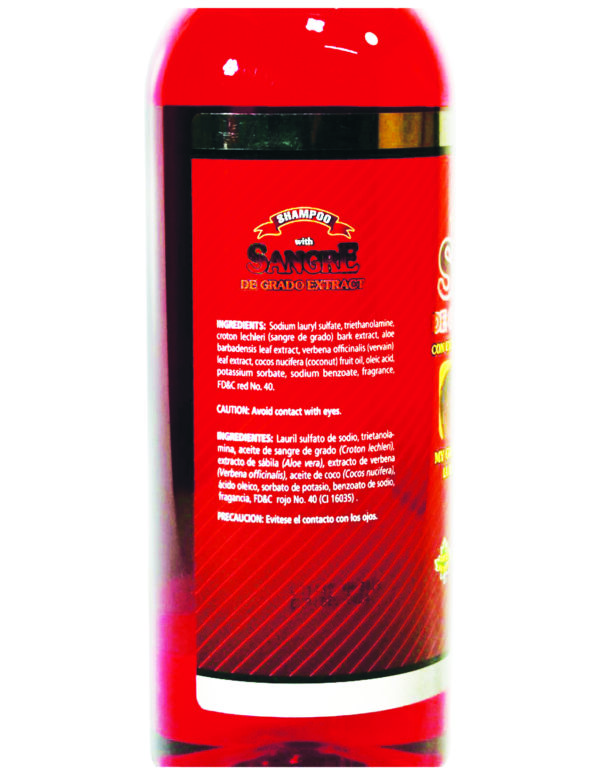 Shampoo With Sangre De Grado Extract / Shampoo de Aceite de Sangre de Grado 33.8fl (1 L) - Image 2