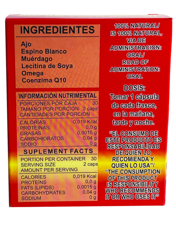 Ajo King Colesterol Natural Supplement / Suplemento Alimenticio - Image 2