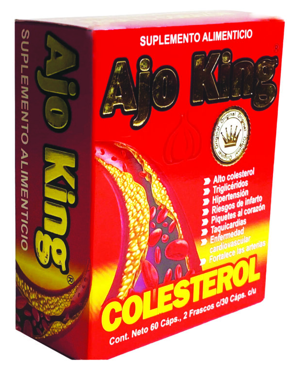 Ajo King Colesterol Natural Supplement / Suplemento Alimenticio - Image 3