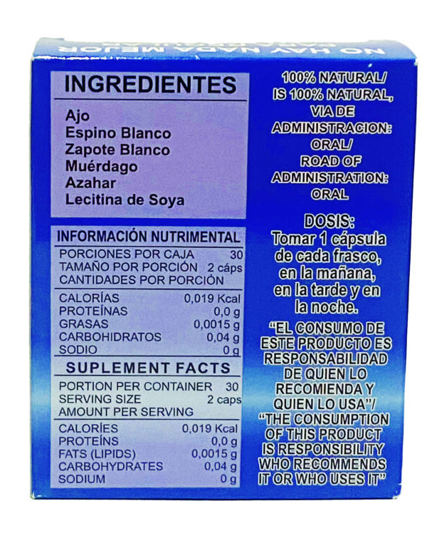 Ajo King  suplemento alimenticio /nutritional supplement- Presion/pressure - Image 5