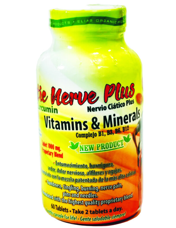 Sciatic Nerve Plus With Curcumin 60 Tablets 1000mg / Nervio Ciatico Plus Con Curcuma 60 Tablets 1000mg