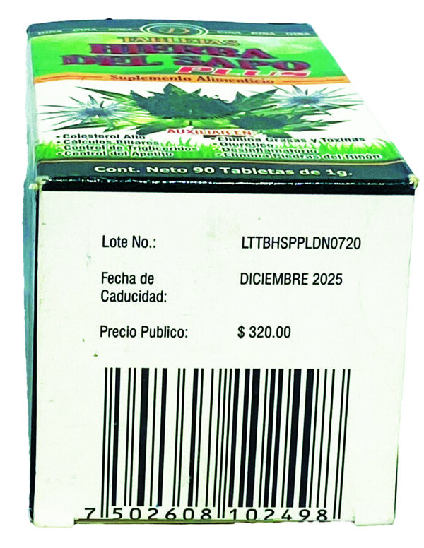 Hierba del Sapo Plus - Toad Grass Nutritional Supplement 90 Tabs - Image 5