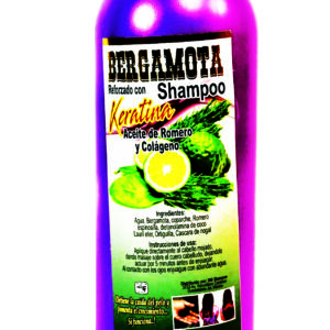 Bergamot Keratin Reinforced Shampoo Rosemary Oil and Collagen / Bergamota Shampoo Reforzado Con Keratina Aceite de Romero y Colageno