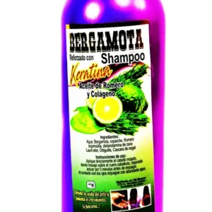 Bergamot Keratin Reinforced Shampoo Rosemary Oil and Collagen / Bergamota Shampoo Reforzado Con Keratina Aceite de Romero y Colageno