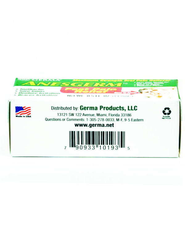 Germa La Muela Anesgerm Maximum Strength Mouth Analgesic 0.5 oz / Germa Anesgerm  La Muela (rapido alivio al dolor de muela) - 0.5oz - Image 3