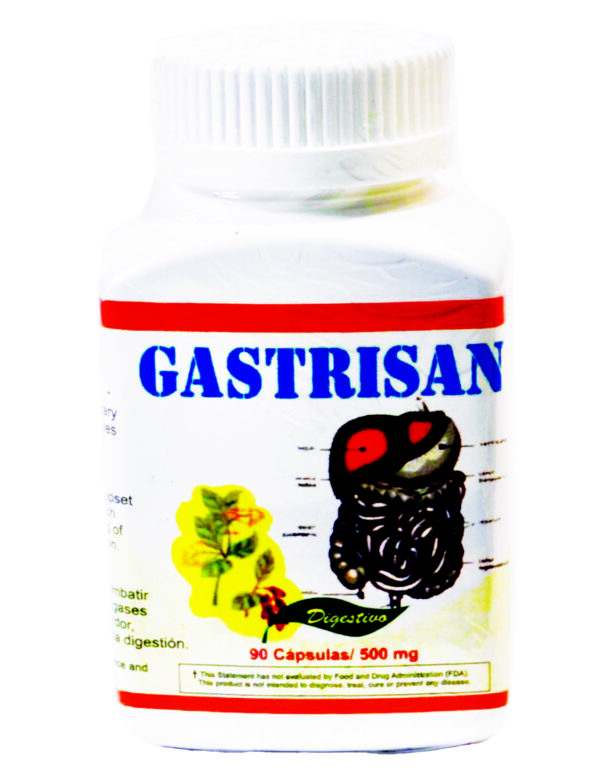 Gastrisan 90 Capsules 500 mg / Gasrisan 90 Digestivo Capsulas 500 mg