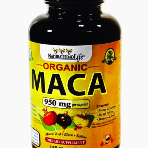 Organic Maca Root 950mg Per Capsule (150 cap) Dietary Supplement / Raíz de maca orgánica 950 mg por cápsula (150 cap) Suplemento dietético