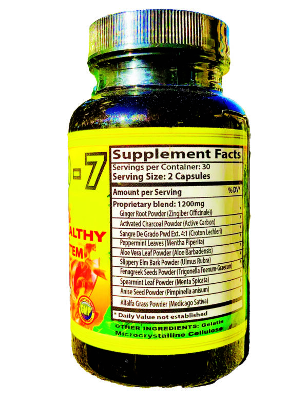 Gastro - 7 Healthy Digestive System 60 Capsules - Image 3