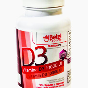 Betel Natural Vitamina D3 10,000 IU 90 capsules  - The Sunshine Vitamin / Betel Natural Vitamina D3 10.000 UI - La vitamina Sunshine 90 cápsulas