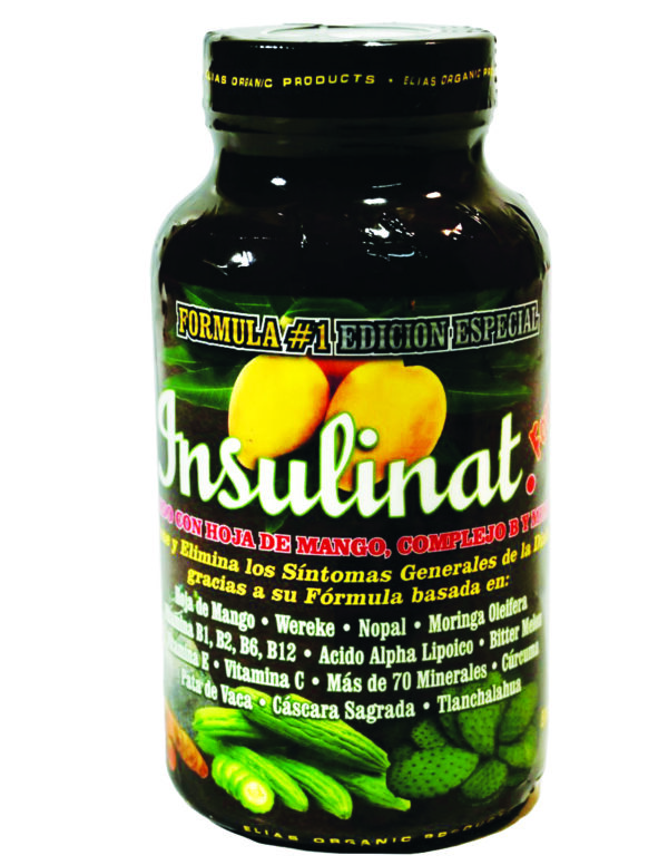 Insulinat Forte With B Complex Mango Leaf 60 tablets 900mg /  Insulinat Forte Con Hoja de Mango Complejo B 60 Tabletas 900mg - Image 5