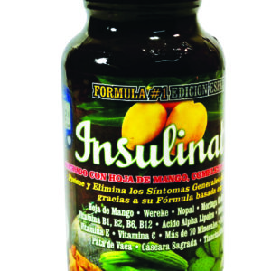 Insulinat Forte With B Complex Mango Leaf 60 tablets 900mg /  Insulinat Forte Con Hoja de Mango Complejo B 60 Tabletas 900mg