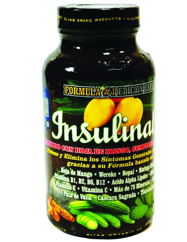 Insulinat Forte With B Complex Mango Leaf 60 tablets 900mg /  Insulinat Forte Con Hoja de Mango Complejo B 60 Tabletas 900mg